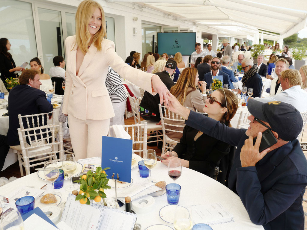 Working for charity at the Amend Luncheon with Toni Garrn | Faidee